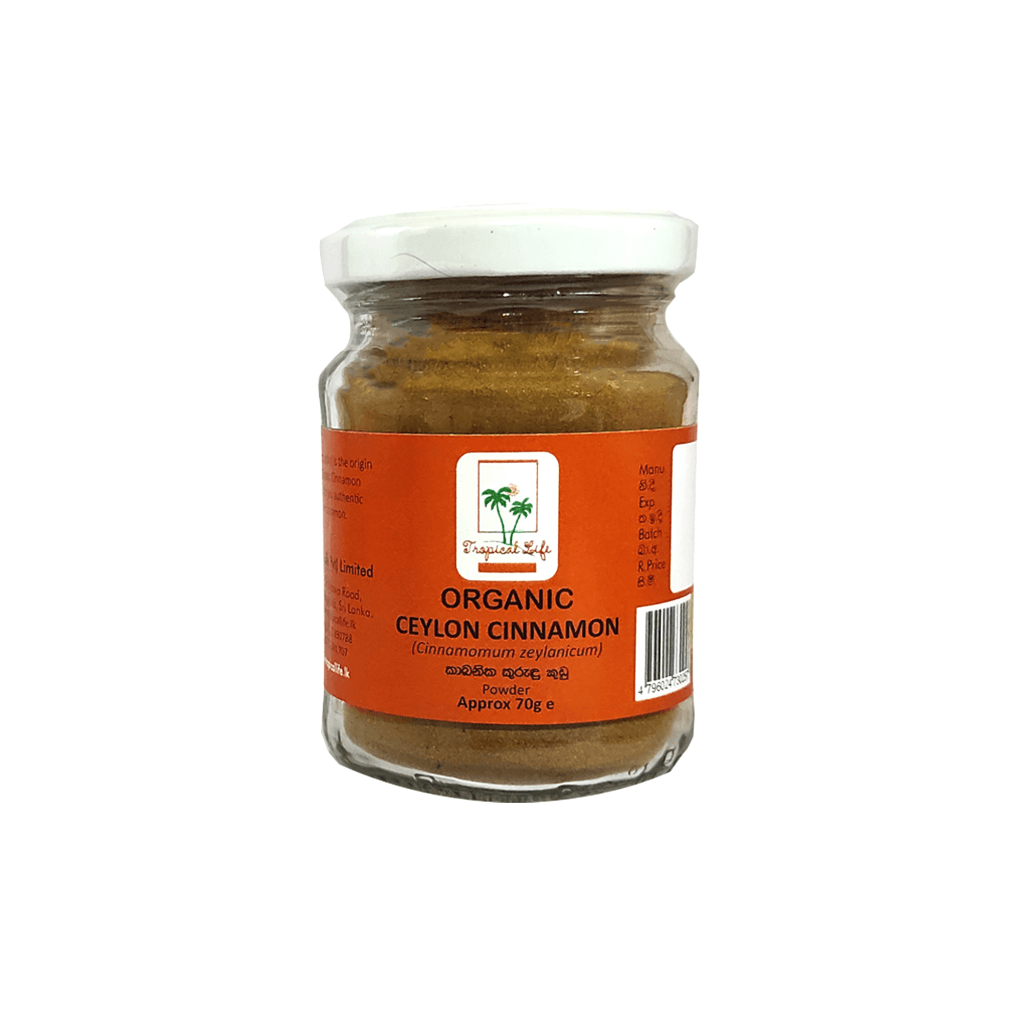 Organic Ceylon Cinnamon Powder 70g Tropical Life